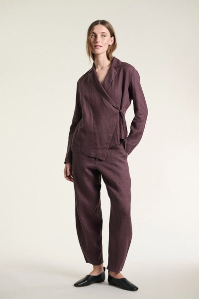 Lazy linen bukser RAISIN - 261-2141-4053 Thumbnail
