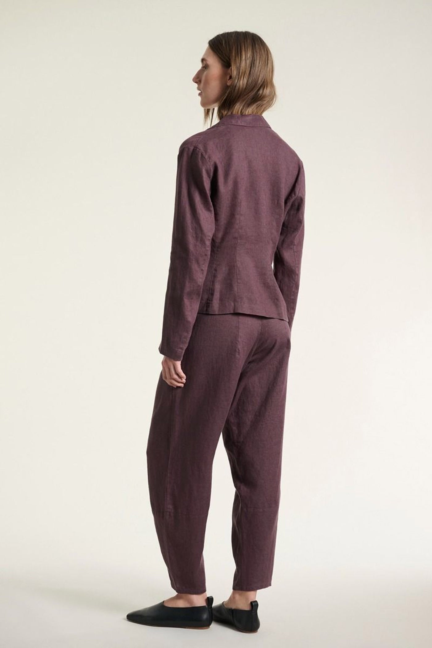 Lazy linen bukser RAISIN - 261-2141-4053