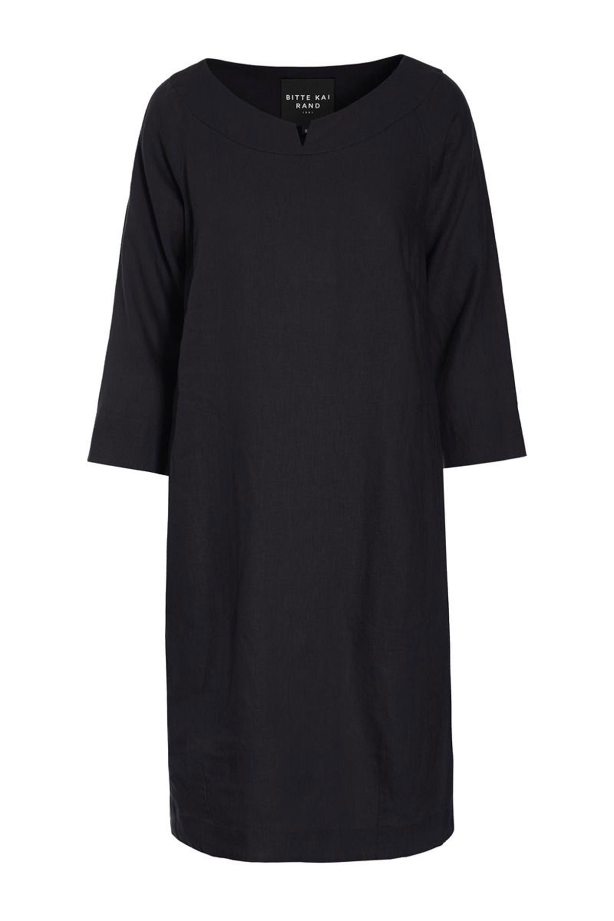 Lazy linen kjole Black - 261-2141-5221