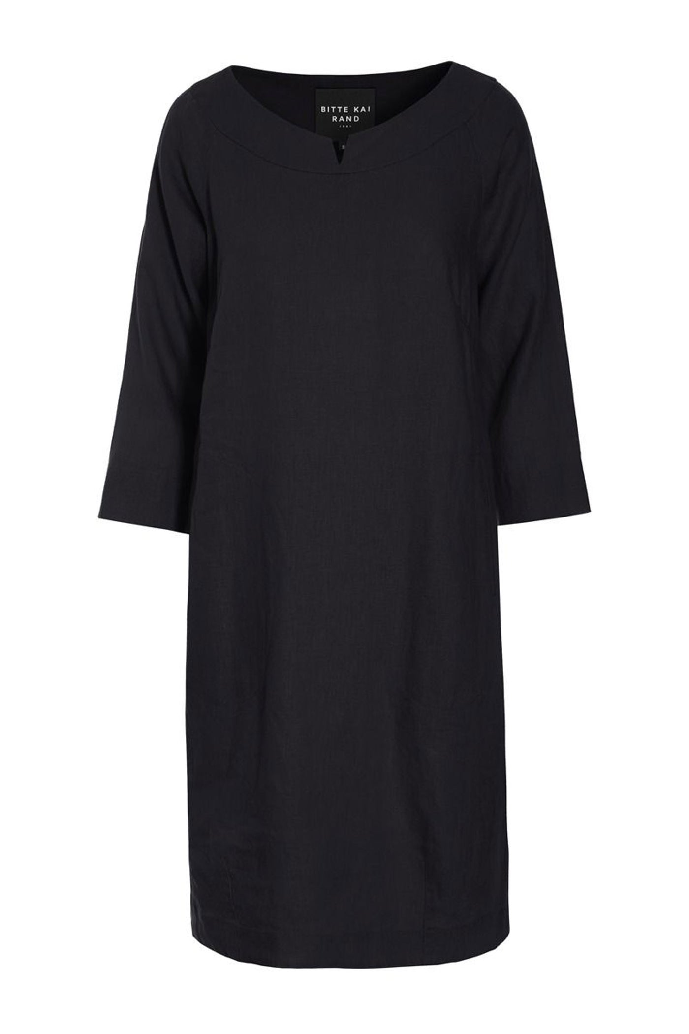 Lazy linen kjole Black - 261-2141-5221