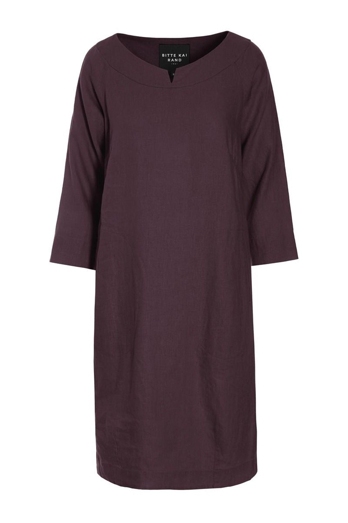 Lazy linen kjole RAISIN - 261-2141-5221