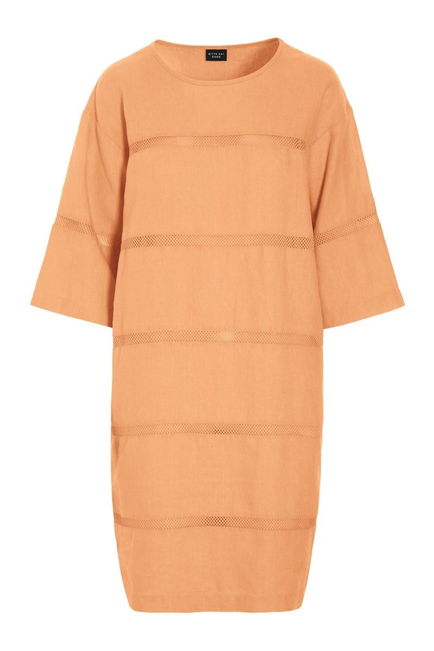 Lazy linen kjole med paneler MELON - 261-2141-5559