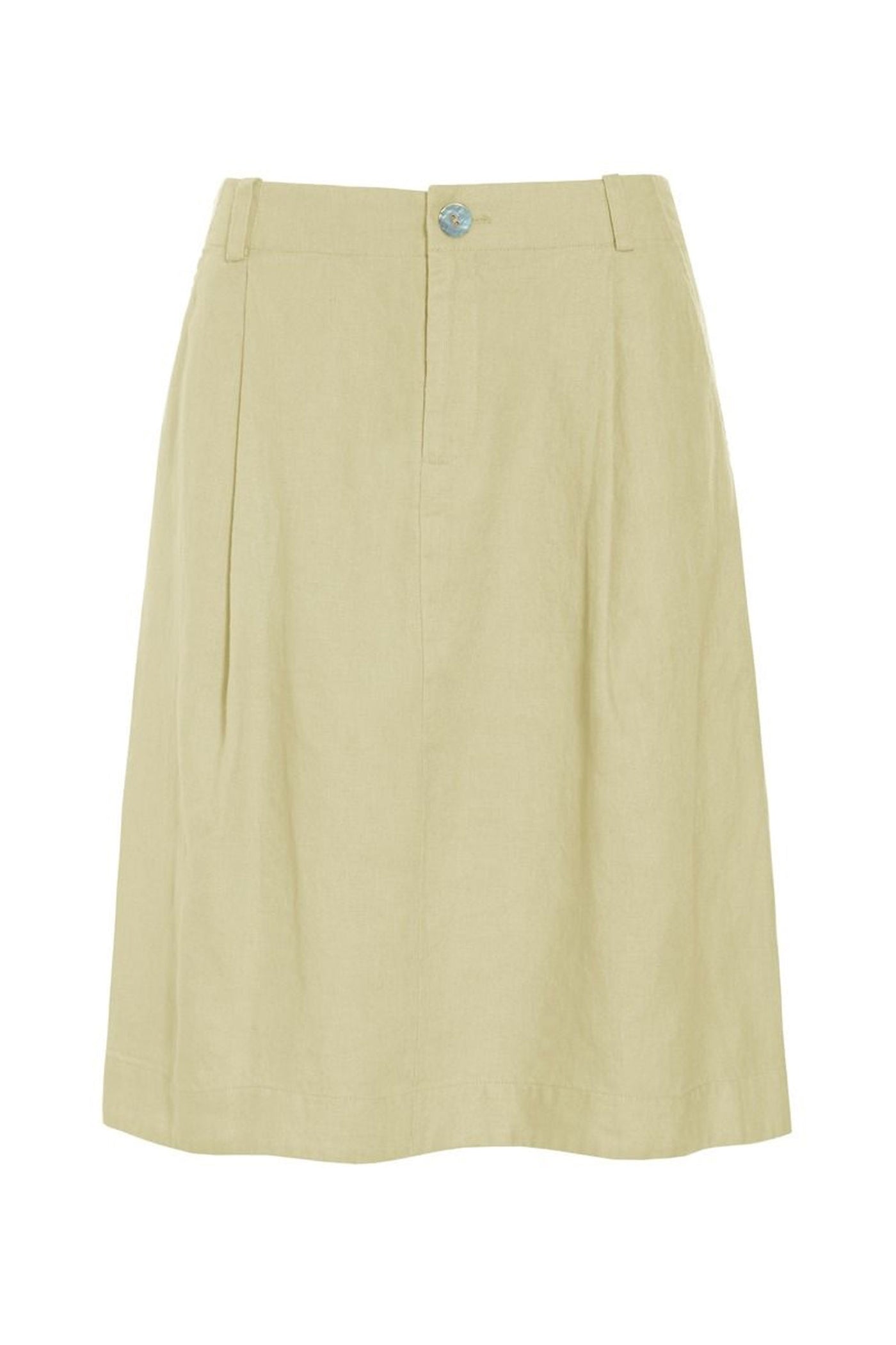 Lazy linen nederdel med læg PERNOD - 261-2141-5562