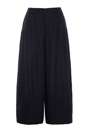 Lazy linen vide bukser Black - 261-2141-5563