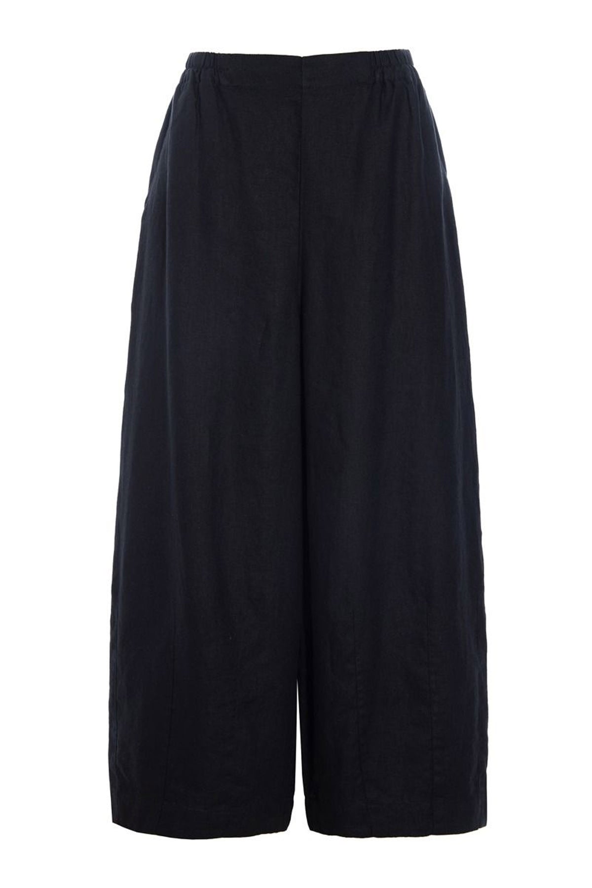 Lazy linen vide bukser Black - 261-2141-5563