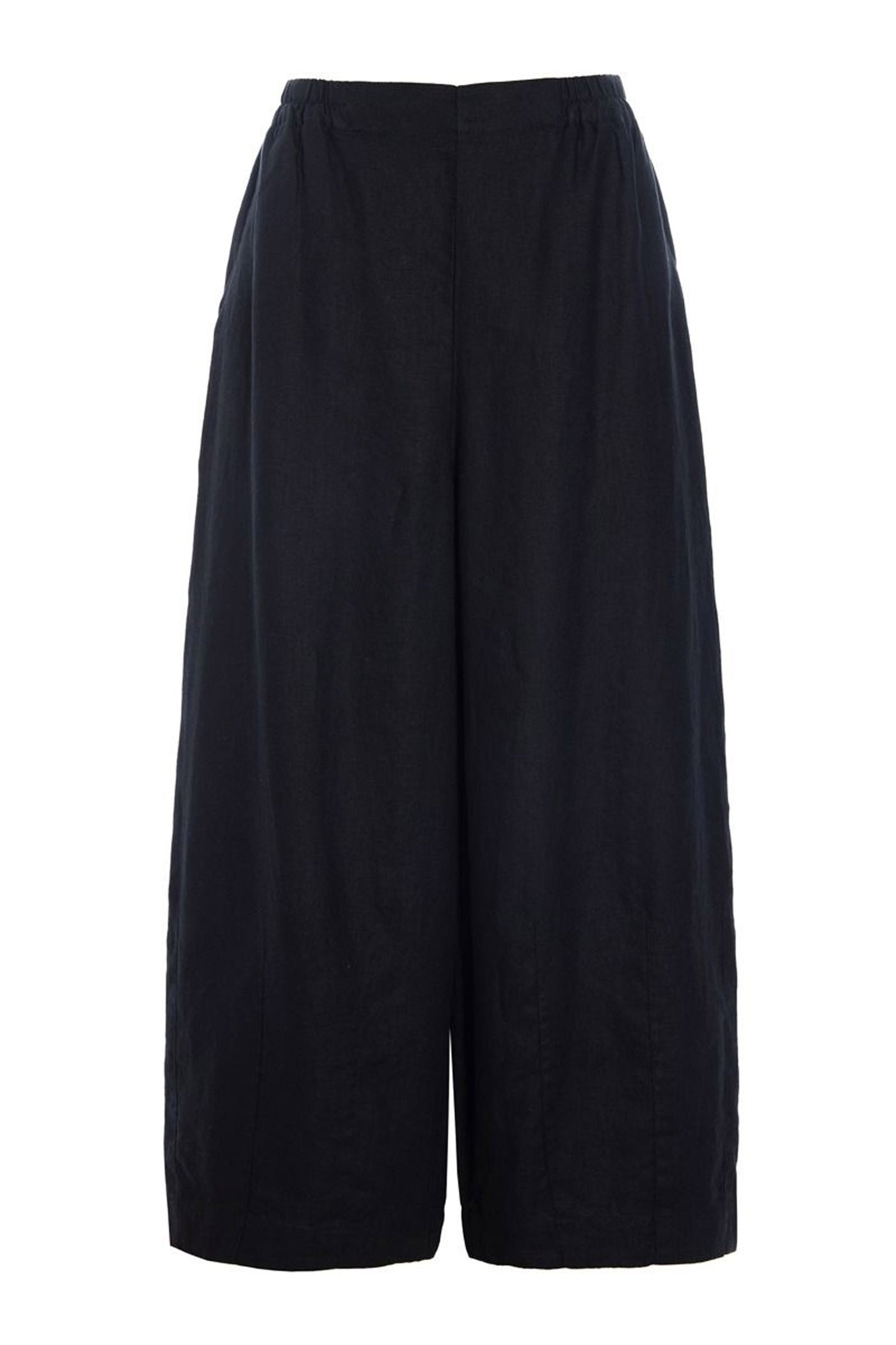 Lazy linen vide bukser Black - 261-2141-5563