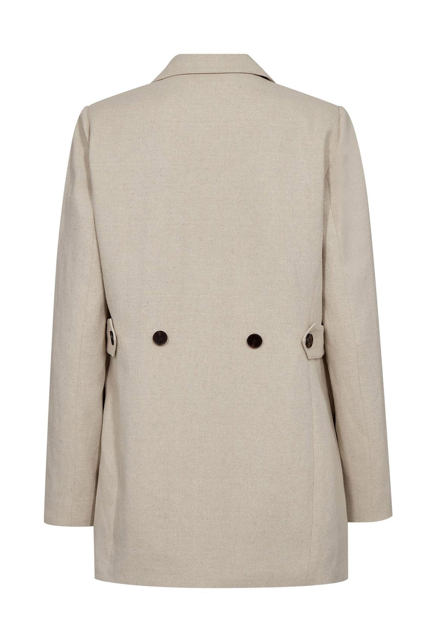LeenaCC Linen Fitted Blazer 199-Bone - 40029