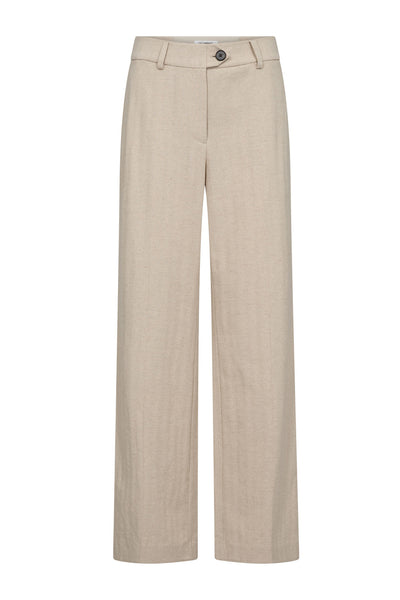 LeenaCC Linen Pant 199-Bone - 41187 Thumbnail