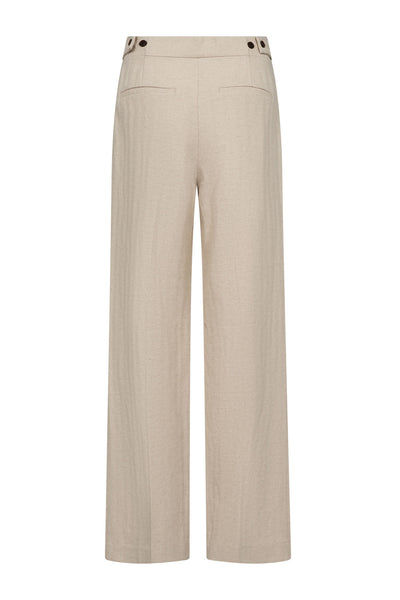 LeenaCC Linen Pant 199-Bone - 41187 Thumbnail