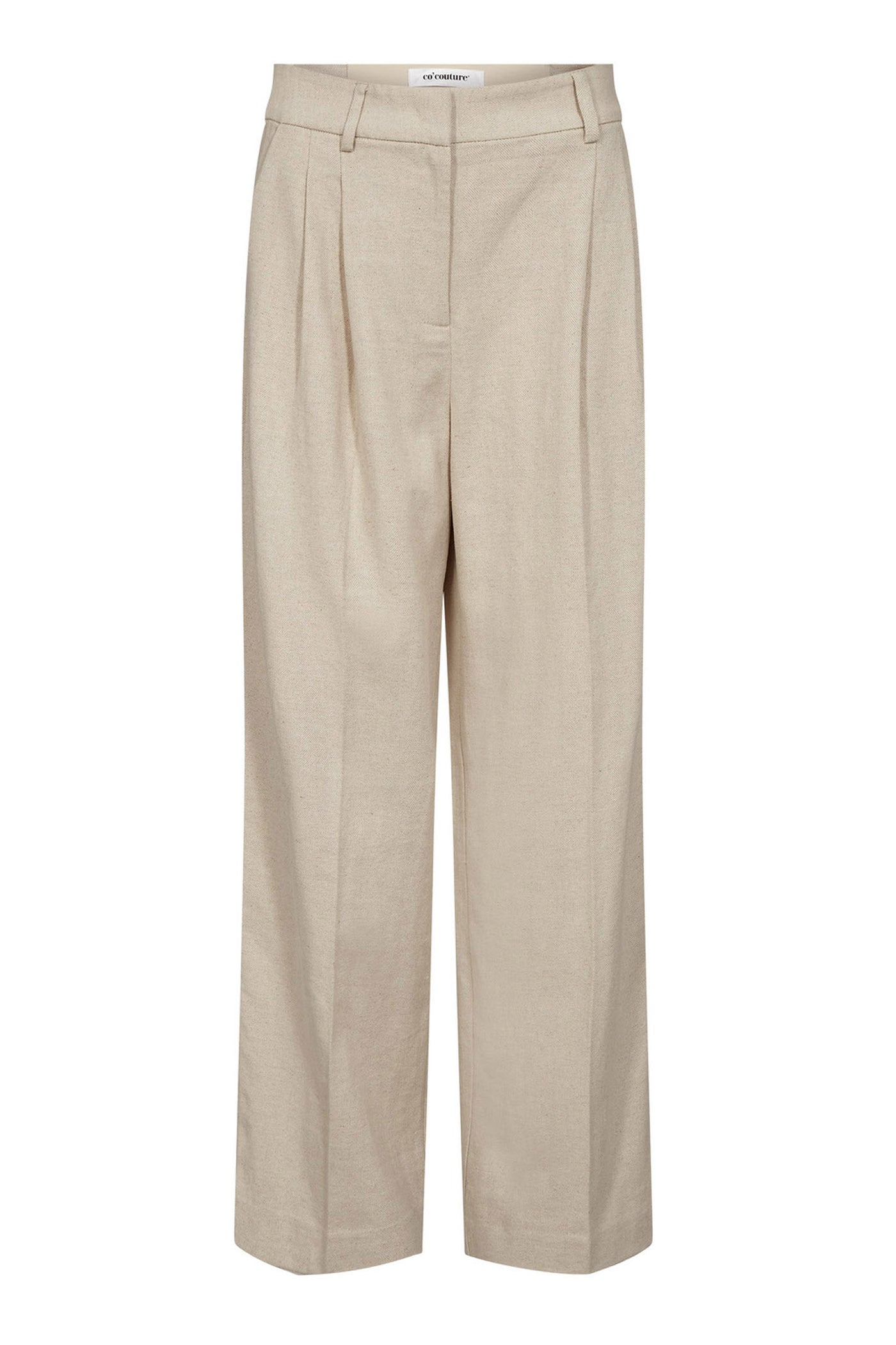 LeenaCC Linen Pleat Pant 199-Bone - 41063