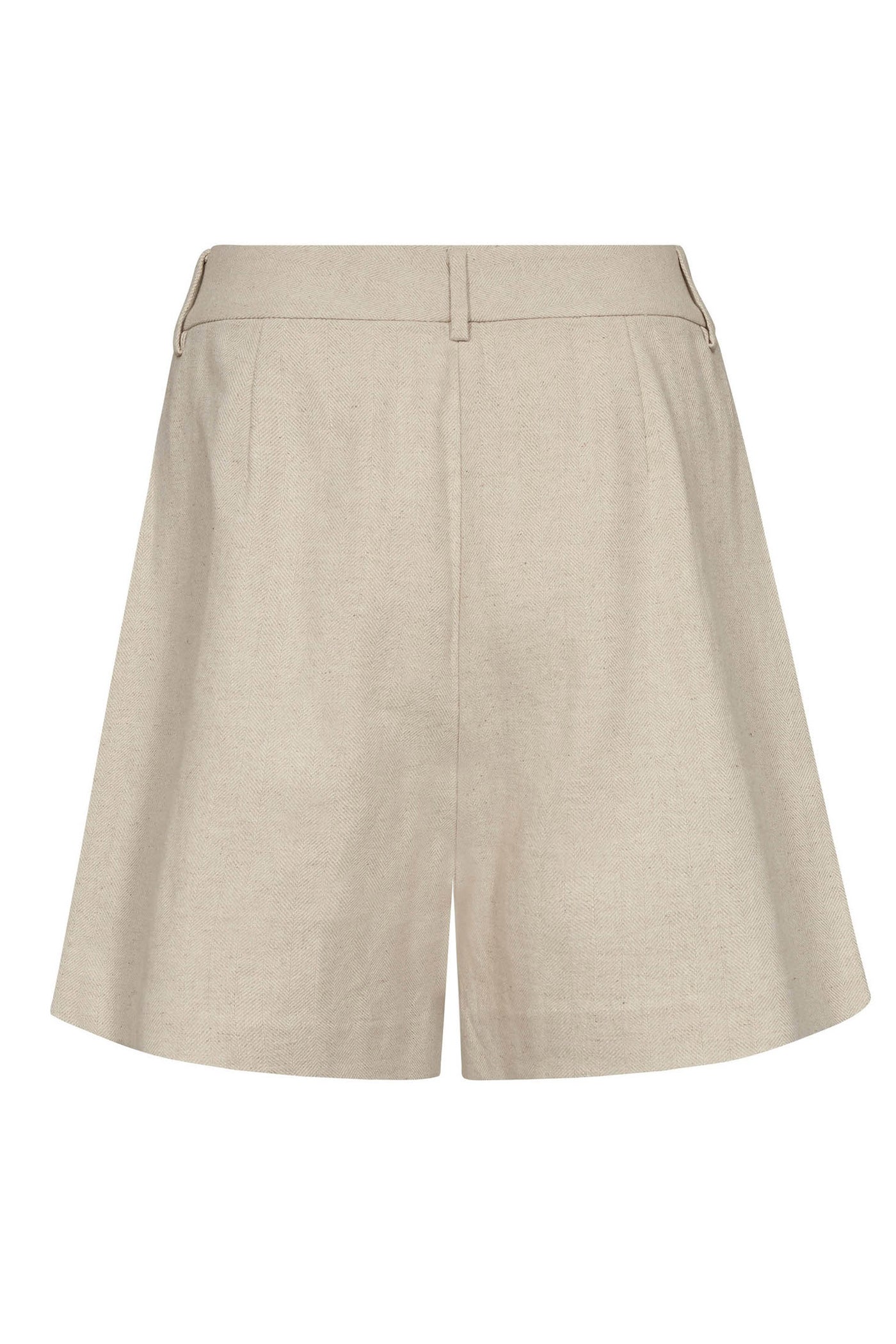 LeenaCC Linen Pleat Shorts 199-Bone - 41062