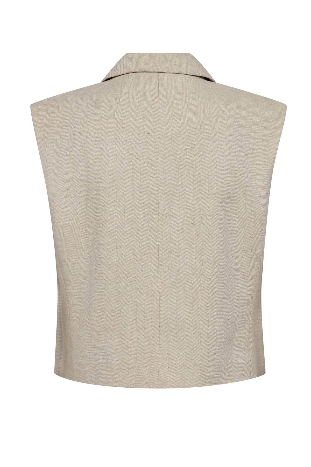 LeenaCC Linen Vest 199-Bone - 40030