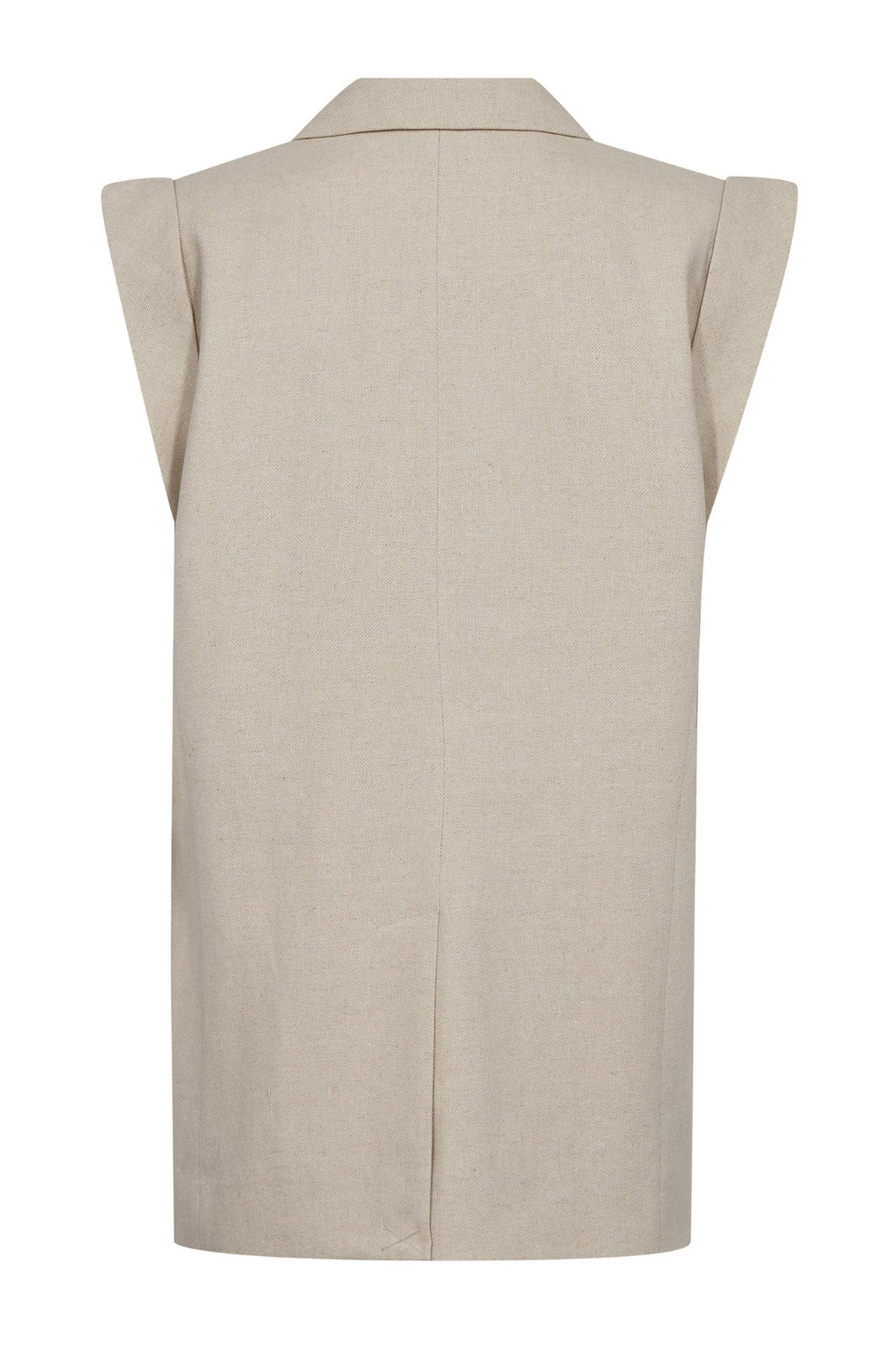 LeenaCC Linen Wing Vest 199-Bone - 40031