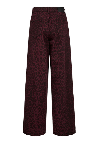 LeoCC Wide Long Pant 87-Winered - 31318 Thumbnail