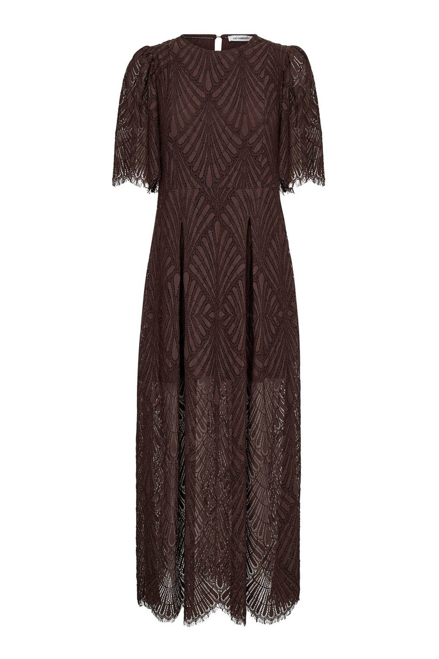 LetiCC Lace Maxi Dress 145-Dark Brown - 46038