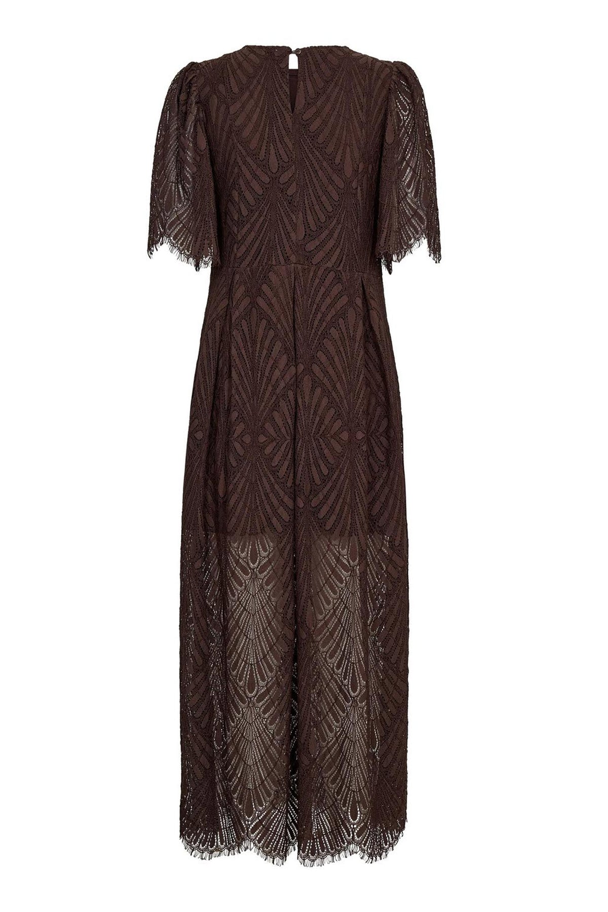 LetiCC Lace Maxi Dress 145-Dark Brown - 46038