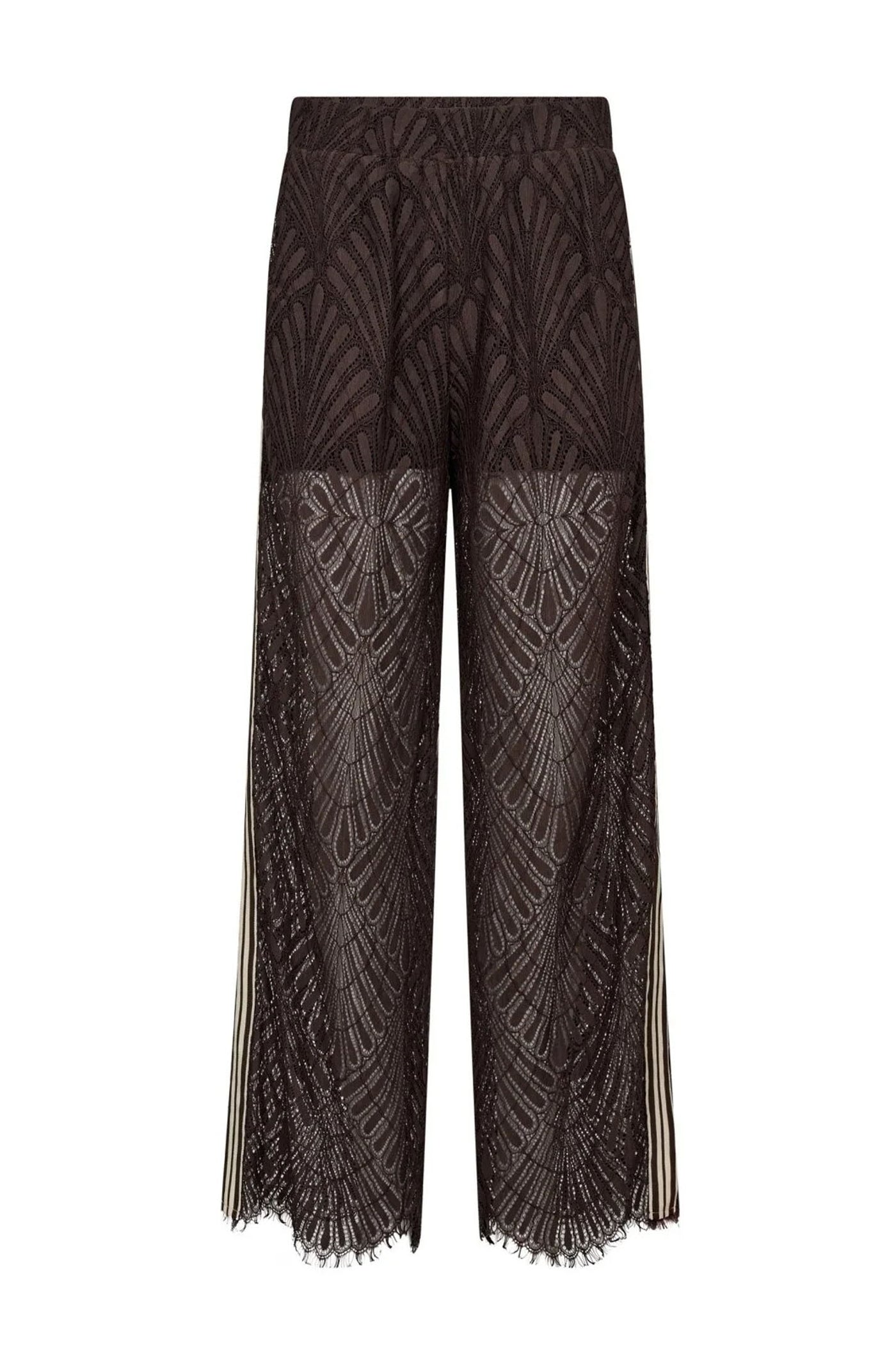 LetiCC Lace Panel Pant 145-Dark Brown - 41050