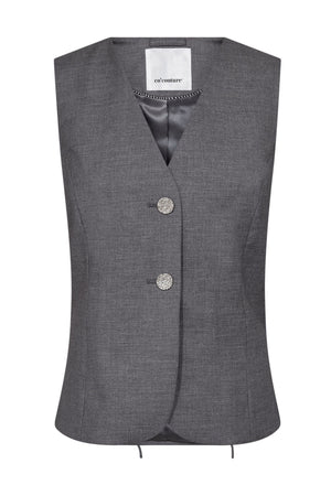 LiamCC Curve Vest 139-Mid Grey - 40005