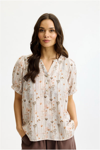 Liana blouse Nature - 17133 Thumbnail