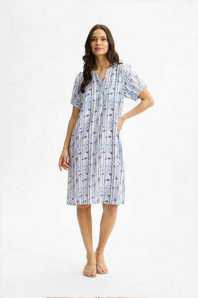Liana dress Blue - 17132 Thumbnail
