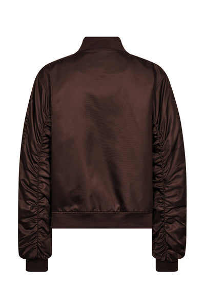 LibbyCC Bomber Jacket 145-Dark Brown - 30364 Thumbnail