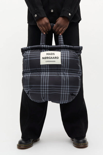 Light Ripstop Pillow AOP BAg Black/Vanilla - 205323 Thumbnail