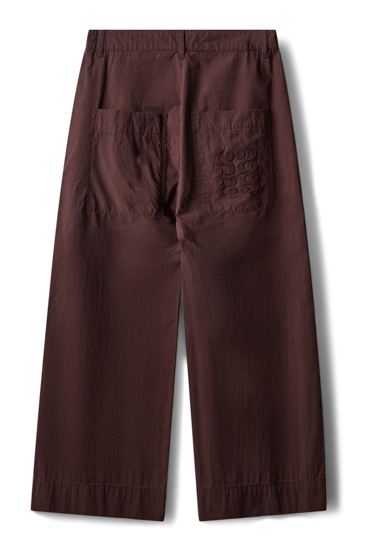 Solasw Wide Leg Trousers Dark Plum - SNOS780