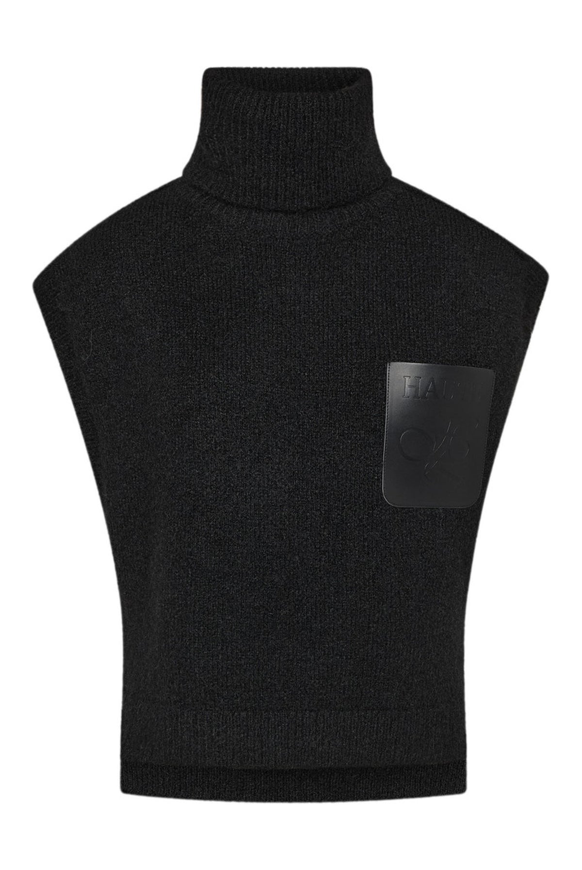 Darcia Pocket Knit Vest Black - HL10978