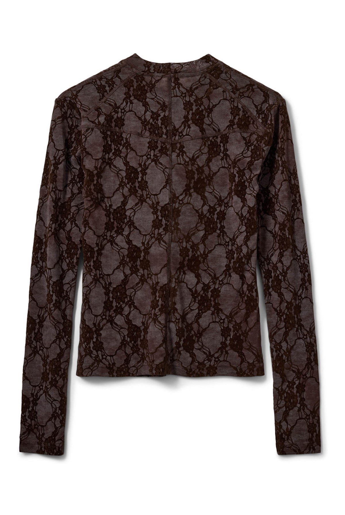 FAESW LONG SLEEVE VELVET LACE 7168 Dark Plum - S264155