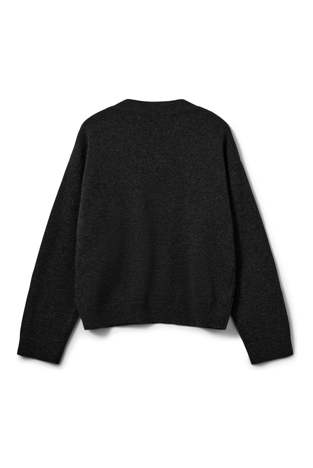 Paleasw V-Neck Argyle Knit Swe DARK GREY - S264281