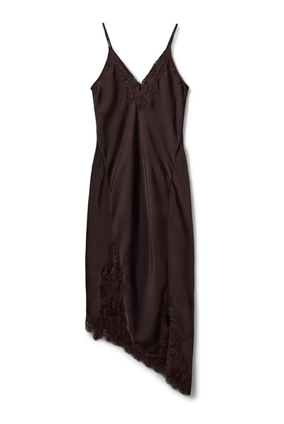 LOUNELLESW SATIN LACE SLIP DRE 7168 Dark Plum - S264140 Thumbnail