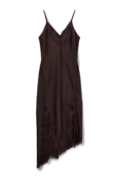 LOUNELLESW SATIN LACE SLIP DRE 7168 Dark Plum - S264140 Thumbnail