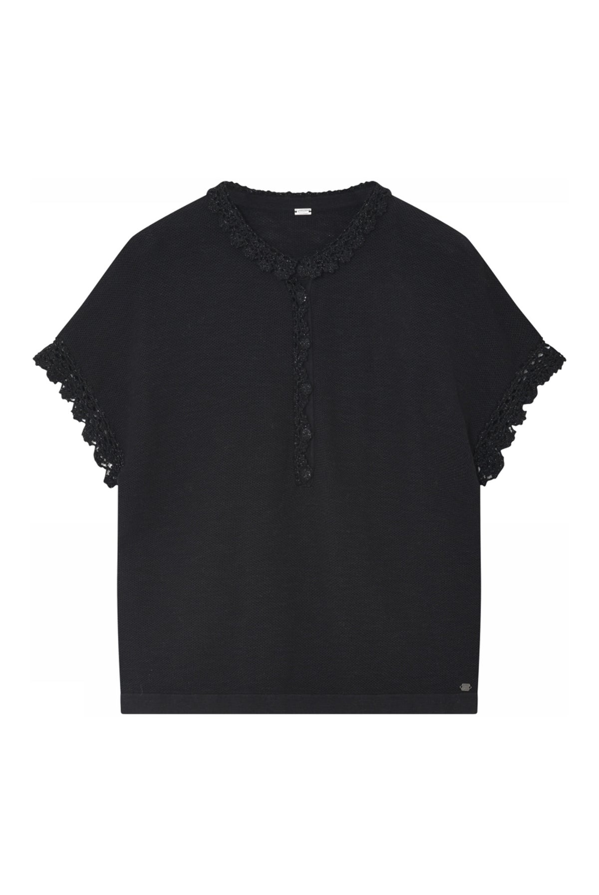 Coya, knit cape 1999-Black - 62412/3736