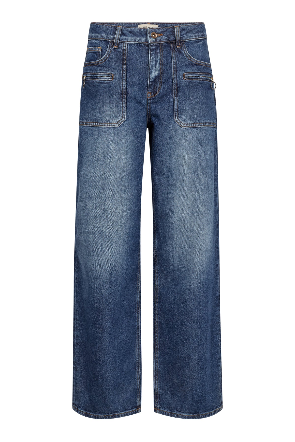 MMDara Zip Jeans DARK BLUE - 182670