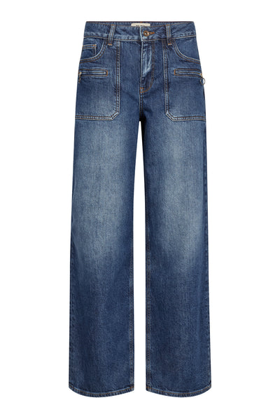 MMDara Zip Jeans DARK BLUE - 182670 Thumbnail