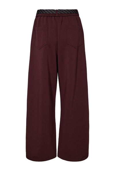 Maxi Split Tie Tall Pant Wine - HL11000 Thumbnail