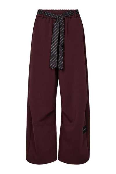 Maxi Split Tie Tall Pant Wine - HL11000 Thumbnail