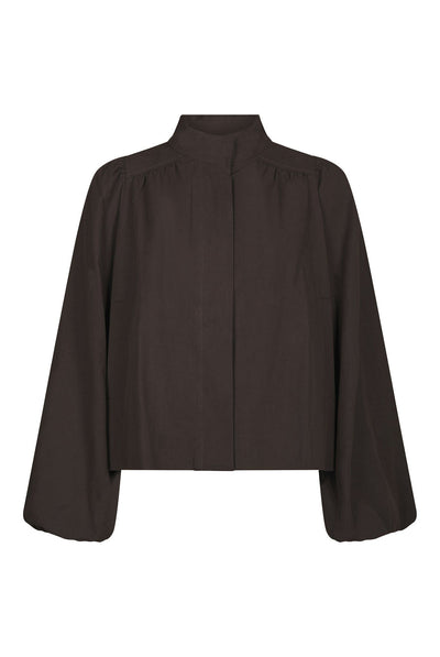 Tirsa Twill Jacket Dark brown - 168103 Thumbnail