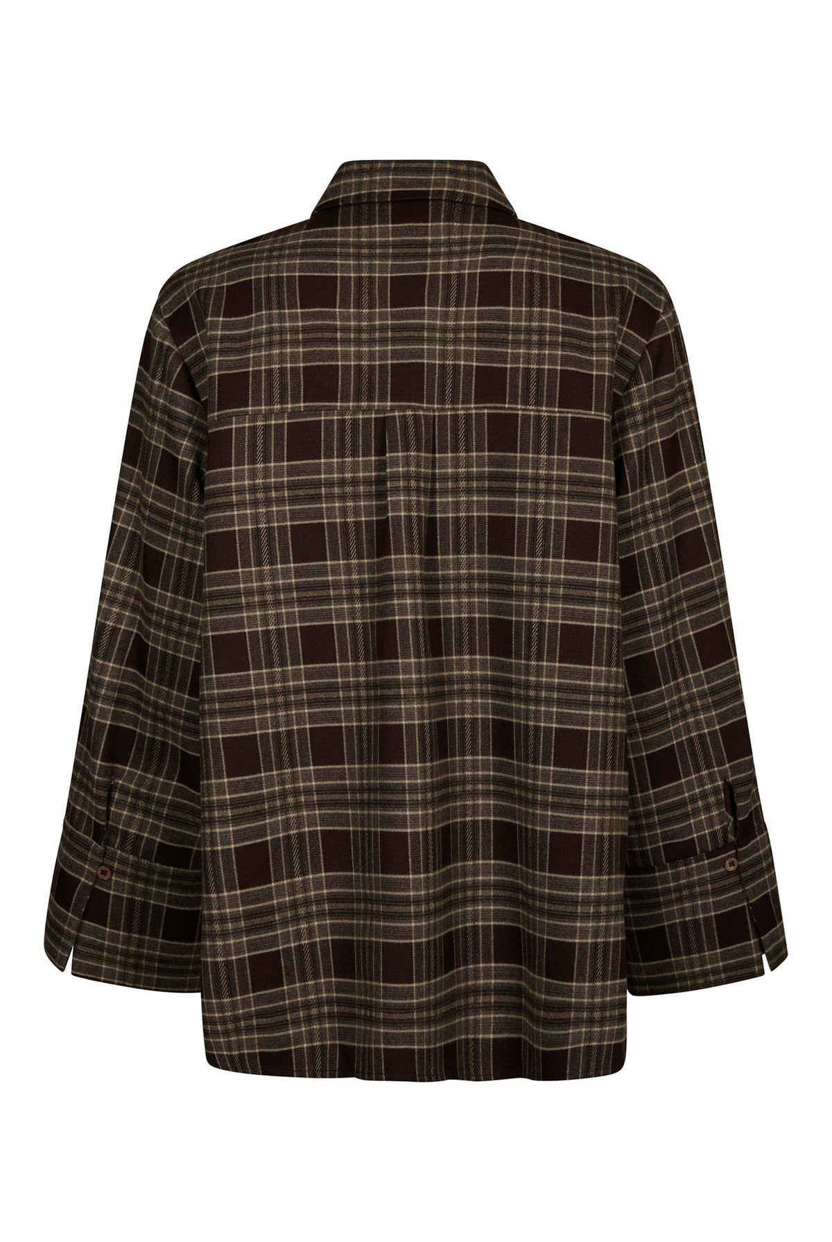 Dita Flannel Check Shirt Brown - 171676