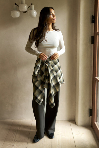 Dalma Flannel Check Shirt ARMY - 171678 Thumbnail