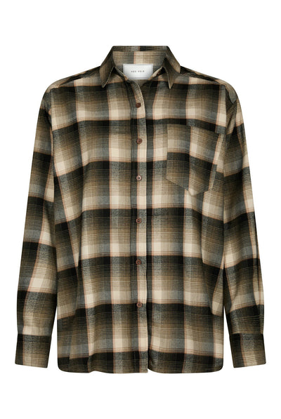 Dalma Flannel Check Shirt ARMY - 171678 Thumbnail