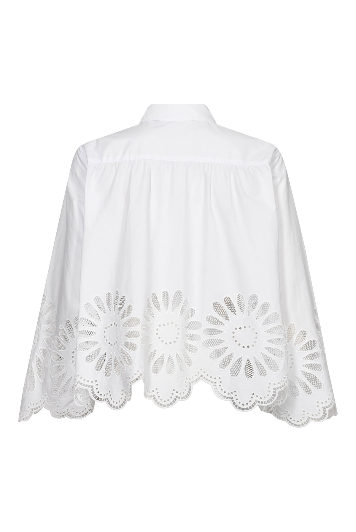 MeliseCC Emb. LS Shirt 10001-White - 500281