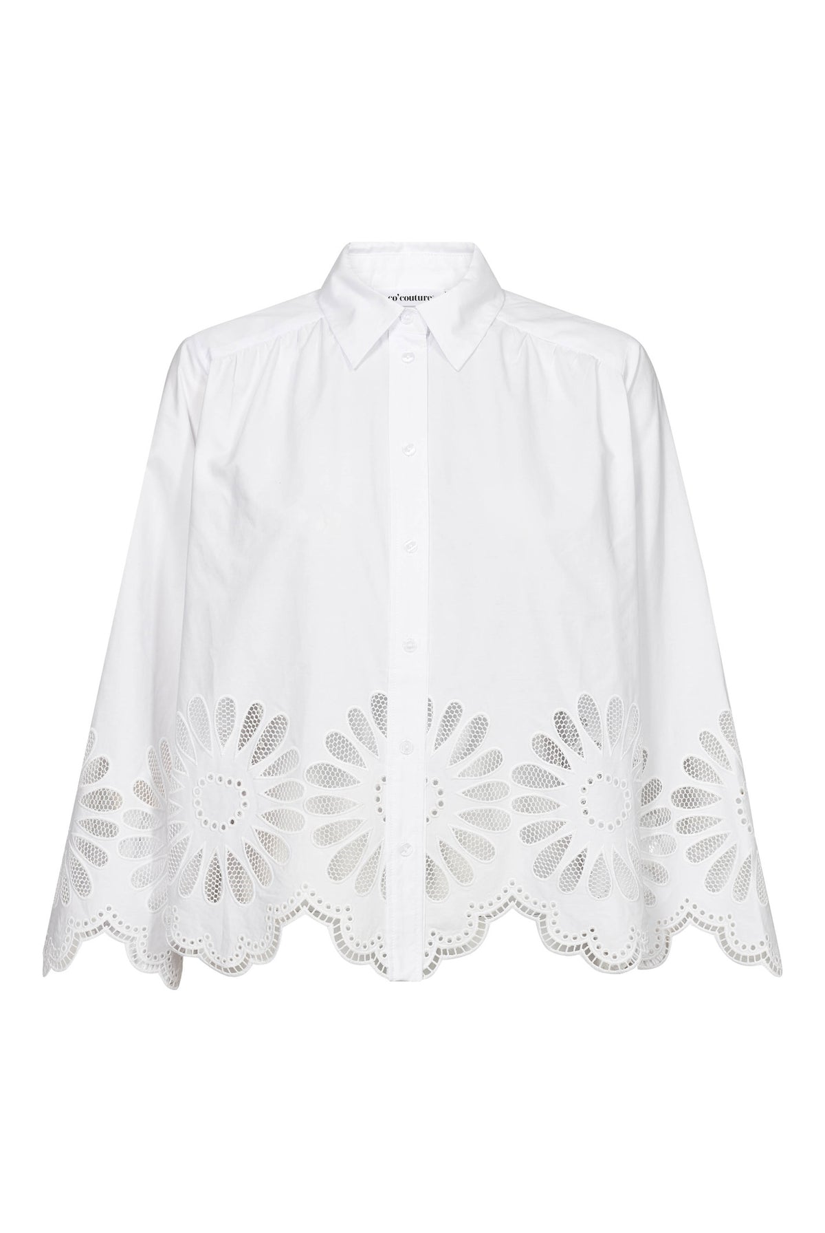 MeliseCC Emb. LS Shirt 10001-White - 500281