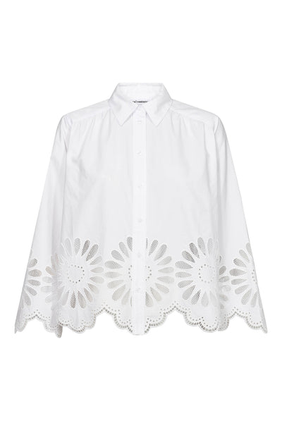 MeliseCC Emb. LS Shirt 10001-White - 500281 Thumbnail