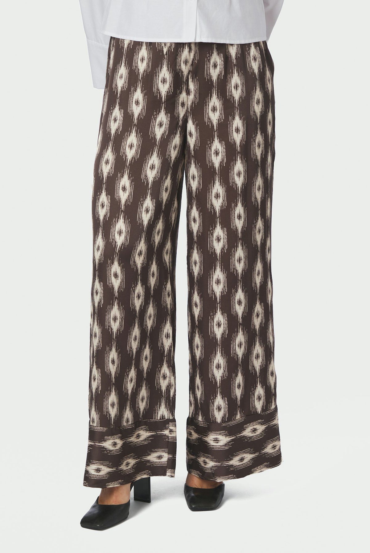 Sora Ikat Pants Dark brown - 170975