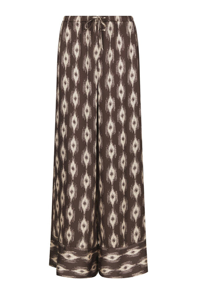 Sora Ikat Pants Dark brown - 170975 Thumbnail