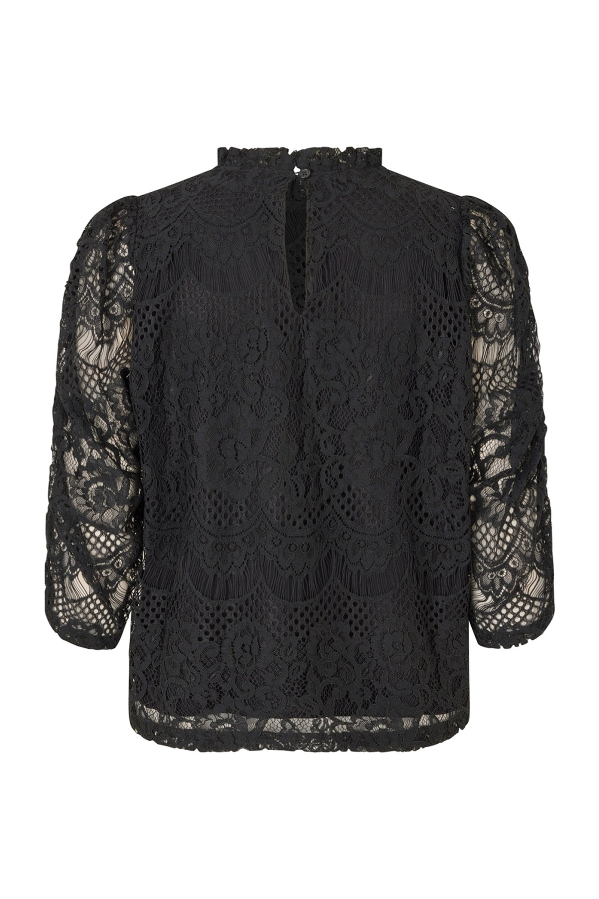 LilouLL Blouse 3/4 99 Black - 25523-1005