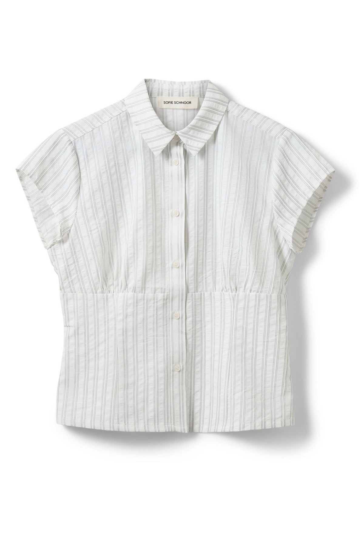 Lilyansw Striped Slim Fit Shir Off White / Black Stripe - S262285