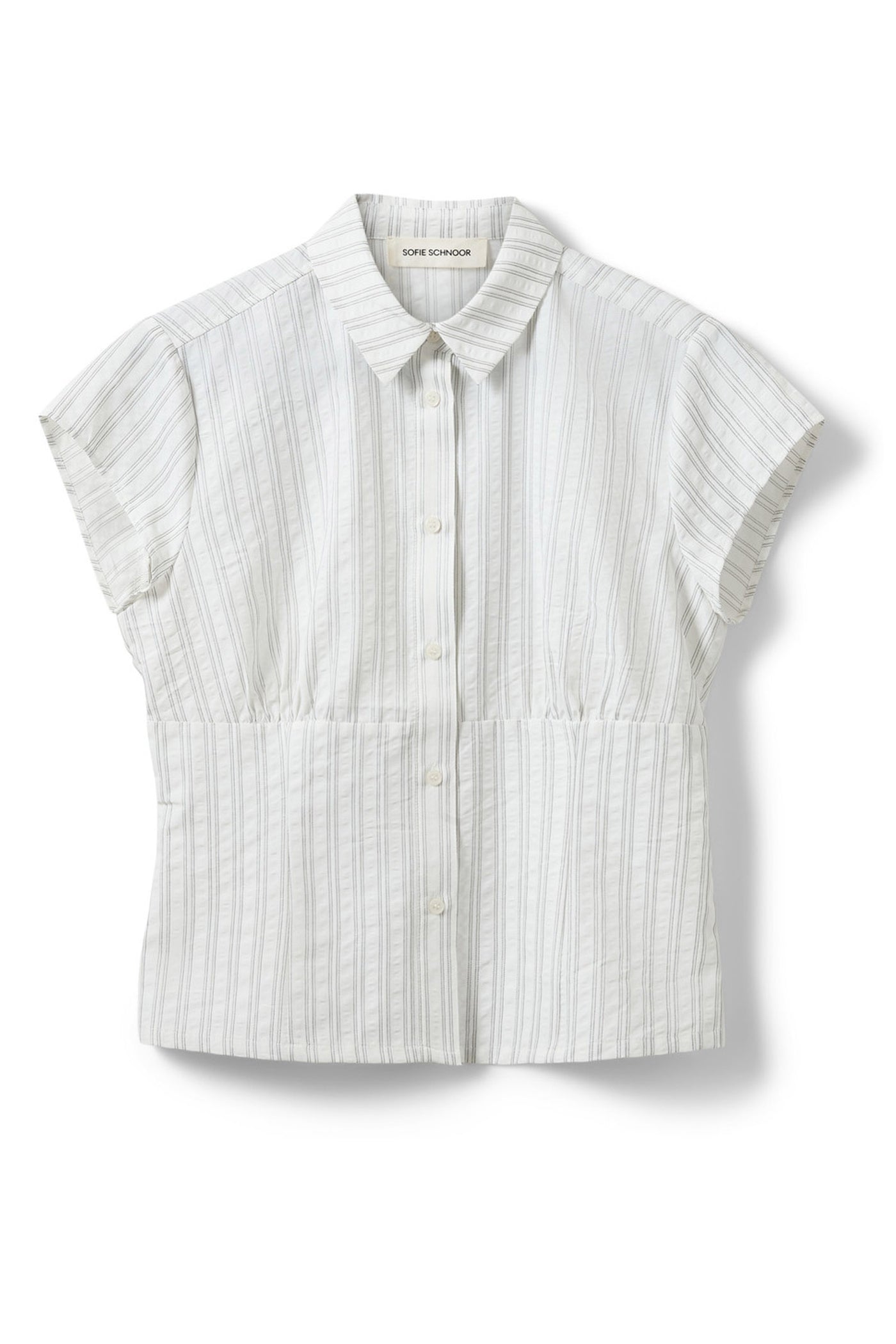 Lilyansw Striped Slim Fit Shir Off White / Black Stripe - S262285