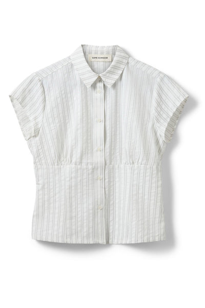Lilyansw Striped Slim Fit Shir Off White / Black Stripe - S262285 Thumbnail